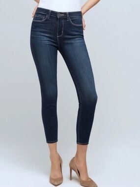 L'AGENCE Margot Ankle Skinny Jeans in Orlando Wash
